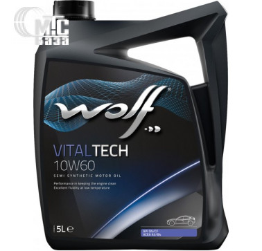Моторное масло WOLF Vitaltech 10W-60 M 5L